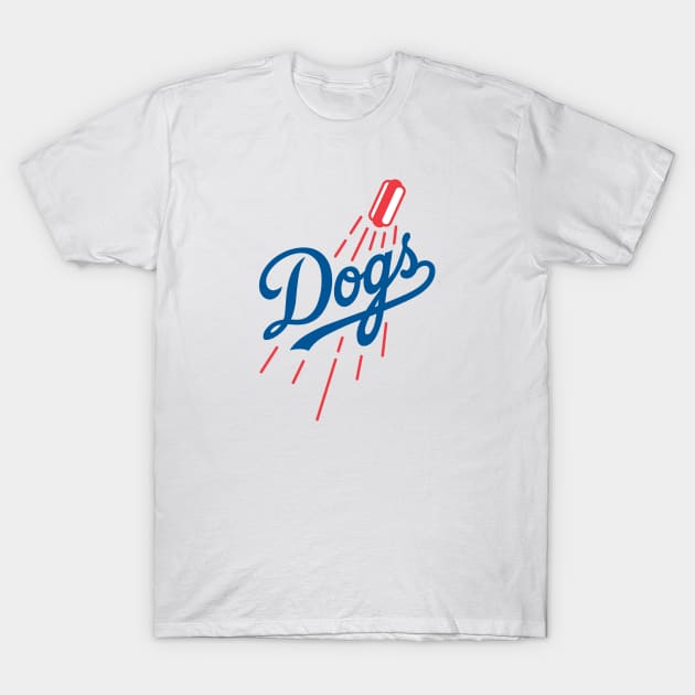 Dodger Dogs - White T-Shirt by KFig21